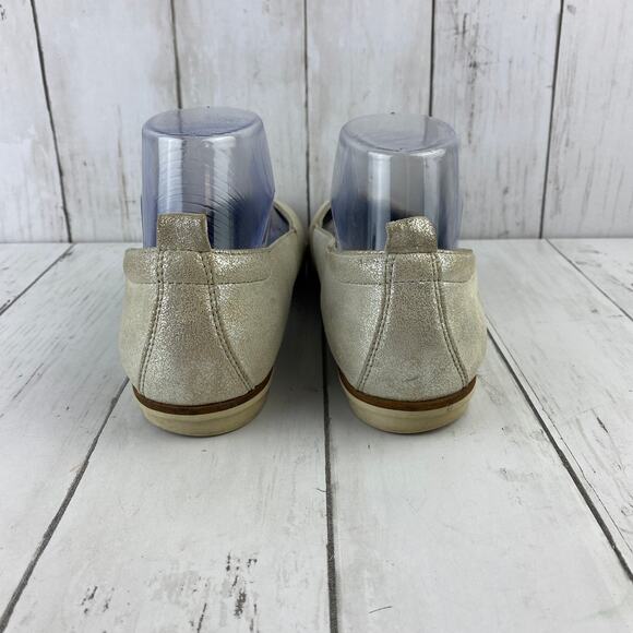 Bussola Metal Washed Vapor Cannes Canta Slip On Flats Size 7.5 EU 38 - Picture 3 of 16